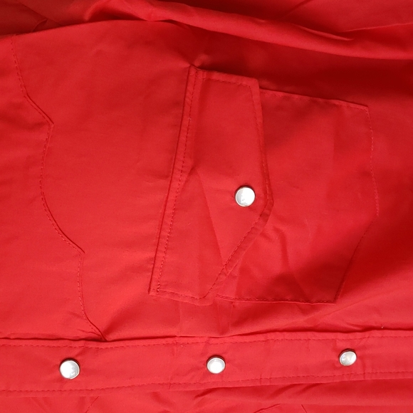 Vintage Red Western Shirt/ Pearl Snap/ Button Down - Picture 5 of 11